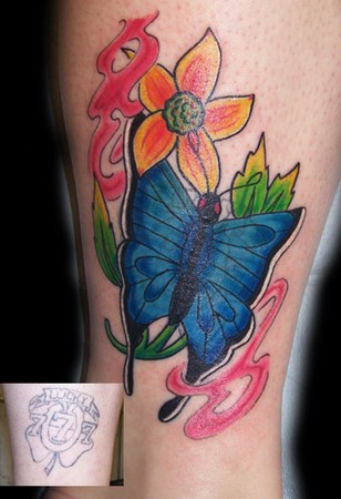 Jeff Raiano Tattoos butterfly cover up